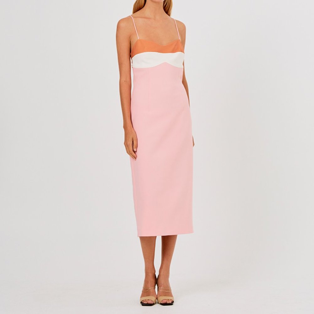 LAST 1! NWT Finders Keepers the Label Color Block Midi Dress